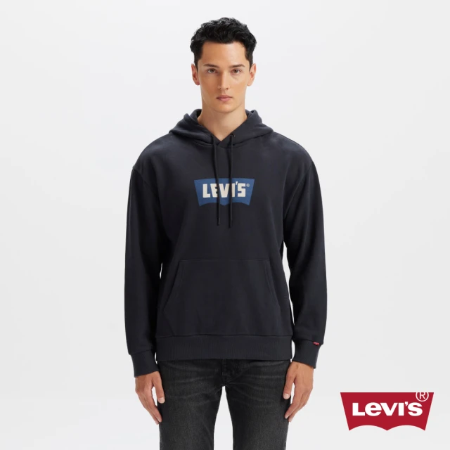 LEVISLEVIS 男款 寬鬆版帽T 經典LOGO帽t 男生帽袖 t 人氣新品 0018O-0003