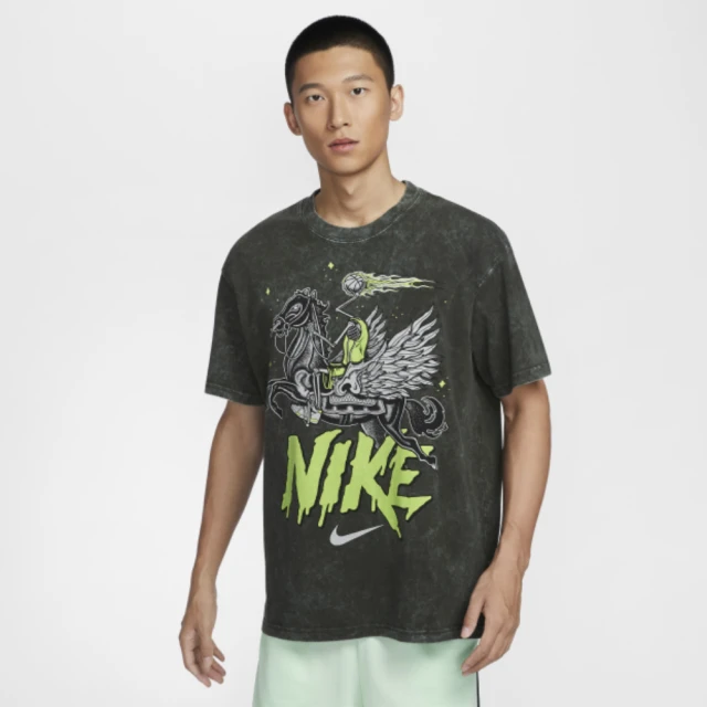 NIKE 耐吉 短袖上衣 男 AS M NK TEE M90 OC 2 黑綠 HF6200-355