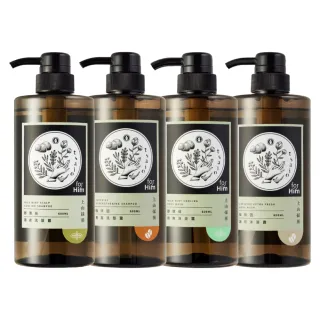 【tsaio上山採藥】男性專用洗沐600ml-野薄荷洗沐/咖啡因洗沐(任選4入)