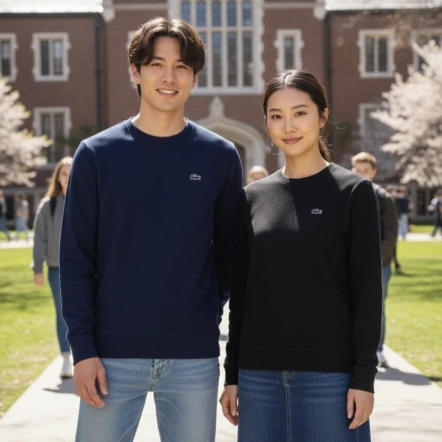 LACOSTE 黑鱷出沒 Lacoste 長T 透氣 網狀布