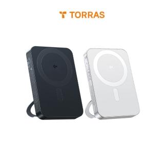 【TORRAS 圖拉斯】Ostand Qi2 10000mAh MagSafe磁吸旋轉支架行動電源 38.7Wh 可上飛機(能架能充 誰與爭鋒)