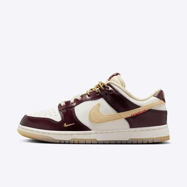 【NIKE 耐吉】Wmns Dunk Low LX 女 運動休閒鞋 CNY 蛇年 穿搭 酒紅 金(HV5991-171)