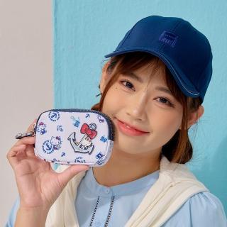 【HELLO KITTY】皇家航海-雙層零錢包-白(KT03J10WT)