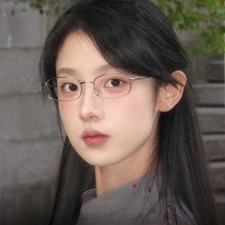 【LEEHER】母親節禮物 眼鏡/小鏡框/窄框眼鏡/長方形眼鏡/金絲眼鏡/氣質眼鏡/小臉神器/銀框眼鏡/復古眼鏡/附