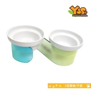 【YSS】水晶森林 原木瓷碗 S型雙碗/平面