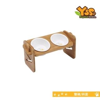 【YSS】職人木匠 原木瓷碗 可調式 雙碗