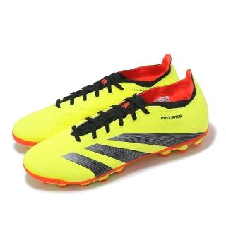 【adidas 愛迪達】足球鞋 Predator League 2G/3G AG 男鞋 黃黑 抓地 人工草皮 運動鞋 愛迪達(IF3209)