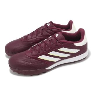 【adidas 愛迪達】足球鞋 Copa Pure 2 League TF 男鞋 紅白 皮革 抓地 短草硬地 運動鞋 愛迪達(IE7497)