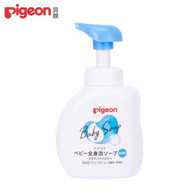 【Pigeon 貝親】嬰兒泡沫沐浴乳-500ml(嬰幼兒 洗澡 沐浴)