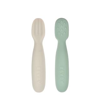 【BEABA】矽膠學習沾匙 2入組