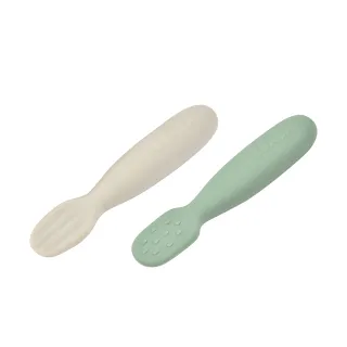 【BEABA】矽膠學習沾匙_2入組