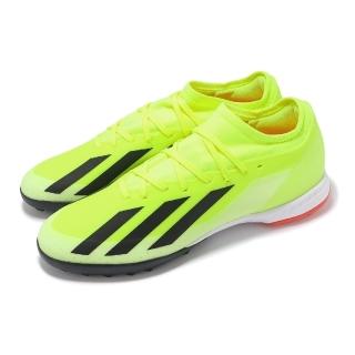 【adidas 愛迪達】足球鞋 X Crazyfast League TF 男鞋 黃黑 緩衝 抓地 短草硬地 運動鞋 愛迪達(IF0698)