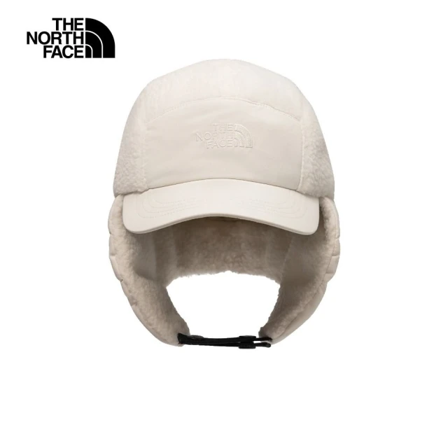 The North Face TNF 休閒 保暖可調節運動帽 CRAGMONT FLEECE TRAPPER 男 女 米白(NF0A7WJBQLI)