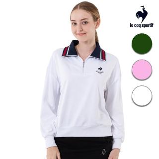 【LE COQ SPORTIF 公雞】官方直營 休閒經典立領上衣 女款-3色-LWU22324