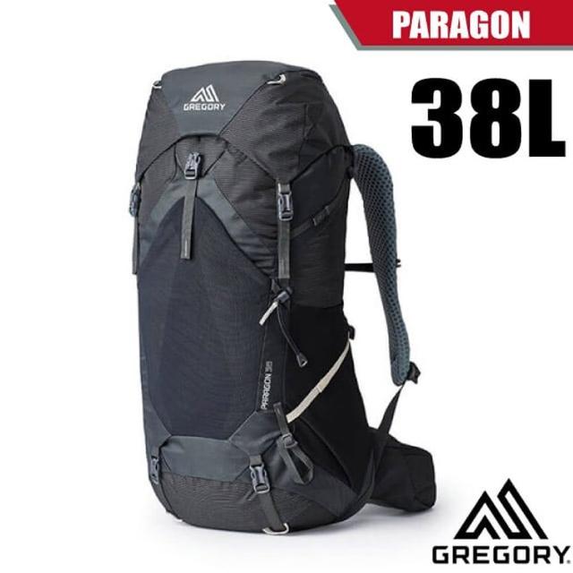 【Gregory】PARAGON 38L 多功能健行登山背包.透氣背網背包.休閒背包(143363-2917 玄武黑)
