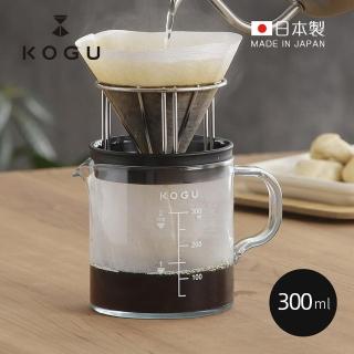 【KOGU 珈琲考具】日製Tritan耐熱防摔咖啡壺濾架2件組(濾杯/咖啡濾架/咖啡下壺)