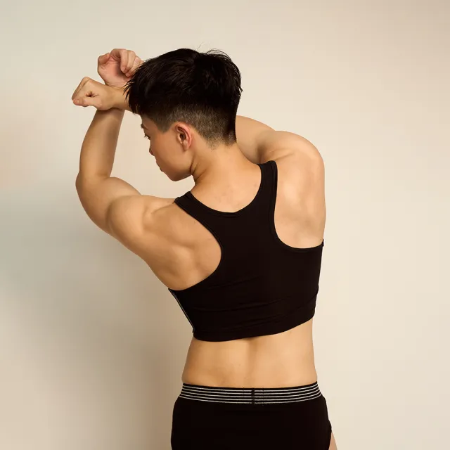 【DOUBLE】DOUBLE束胸 加強式棉感束胸黏貼款(S-3L)