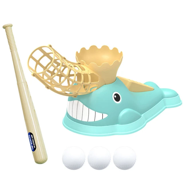 FUN TOYS 童趣 可愛鯨魚造型棒球發射器玩具(兒童玩具