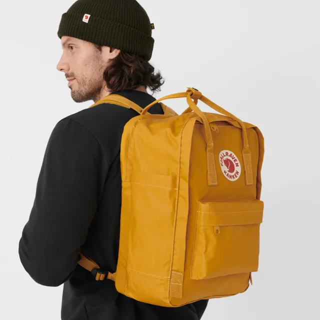 【Fjallraven】雙11 Kanken 15吋後背包 工作戶外兩用包(FR23524-160赭黃)