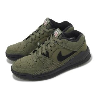 【NIKE 耐吉】休閒鞋 Jordan Stadium 90 GS 大童 女鞋 軍綠 黑 喬丹 低筒 復古(HF6014-201)