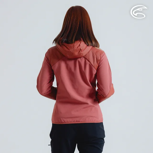 【ADISI】女SMAWARM海洋溫控超撥水彈性外套 AJ2421077 繡紅 S-2XL(蚵殼棉 運動外套 抗風 海洋紗)
