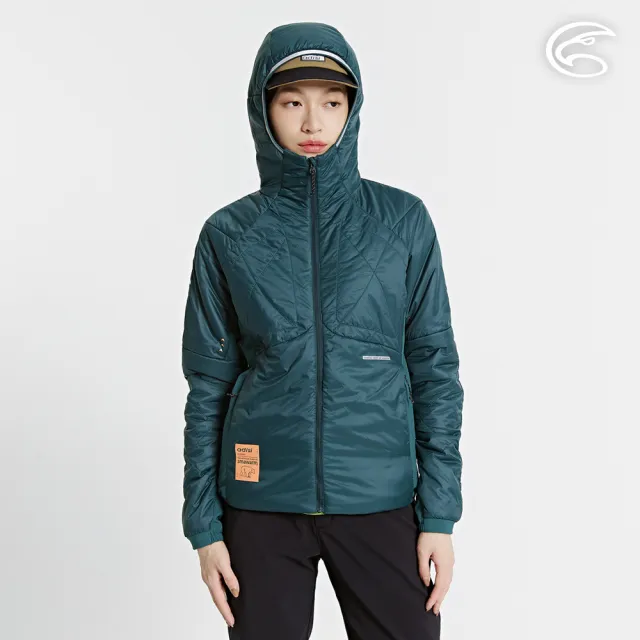 【ADISI】女SMAWARM海洋溫控超撥水彈性外套 AJ2421077 翡翠綠 S-2XL(蚵殼棉 運動外套 抗風 海洋紗)