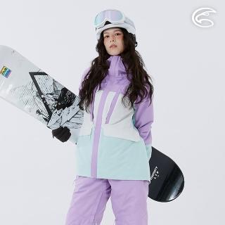 【ADISI】女SMAWARM海洋溫控防水防風透氣雪衣 AJ2421093 薰衣草/霧灰白/薄荷綠(滑雪外套 蚵殼棉 海洋紗)