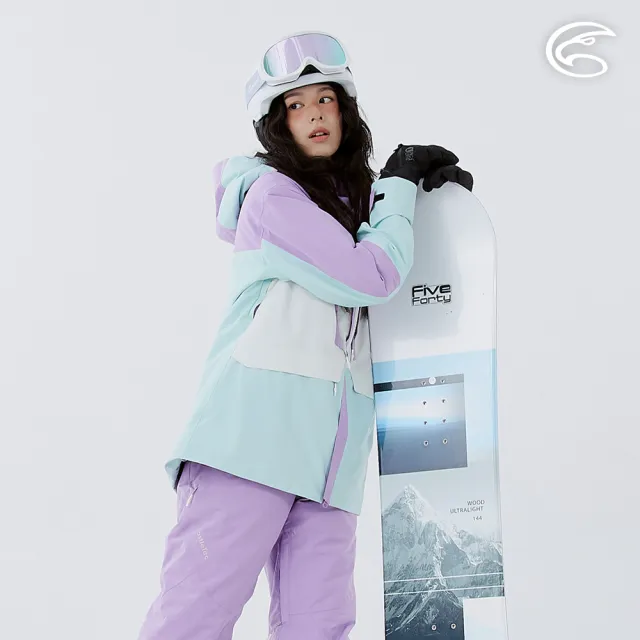 【ADISI】女SMAWARM海洋溫控防水防風透氣雪衣 AJ2421093 薰衣草/霧灰白/薄荷綠(滑雪外套 蚵殼棉 海洋紗)