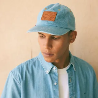 【LEVIS】雙馬皮標休閒鴨舌帽 人氣新品 000A9-0008