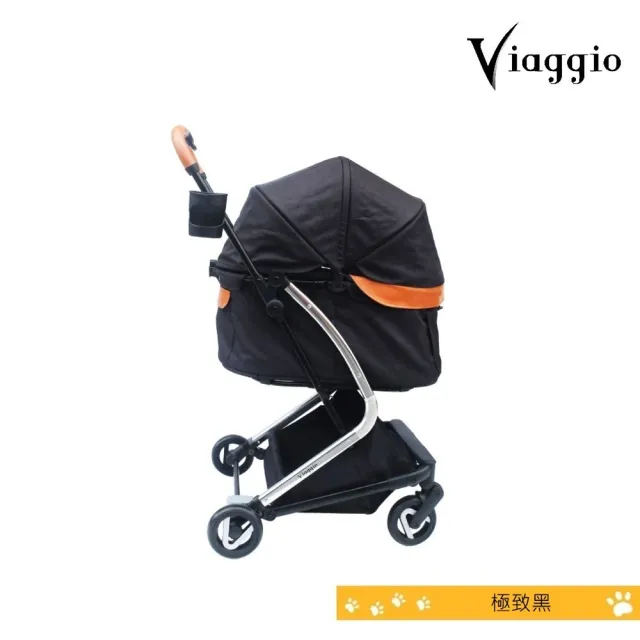 【Viaggio 薇亞奇】寵物推車 輕奢旅行風