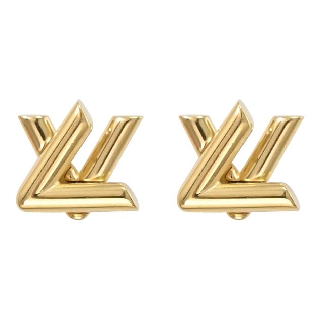 【Louis Vuitton 路易威登】LV M01621 GO-14 經典品牌字母LOGO造型針式耳環(現貨)