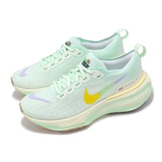 【NIKE 耐吉】慢跑鞋 Wmns ZoomX Invincible Run FK 3 女鞋 綠 黃 回彈 運動鞋(HF5729-391)