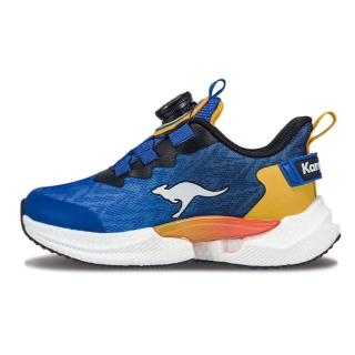 【KangaROOS】美國袋鼠鞋 童鞋 RAZER 旋轉扣科技童鞋 /運動/穿搭/生活 藍黃(KK41806)