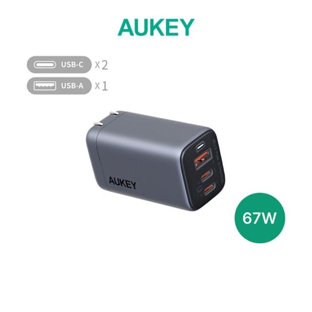 【AUKEY】AUKEY Omnia II Mix 67W（PA-B6U） 2C1A(UFCS快充充電器)