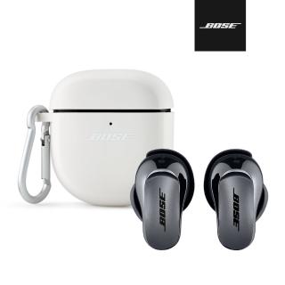 【BOSE】QuietComfort Ultra 消噪耳塞+矽膠保護套 黑色(限定超值組合)