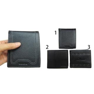 【SNOW.bagshop】短夾男仕短型皮夾(進口專櫃100%進口牛皮革材質固定型證件夾標準尺寸)
