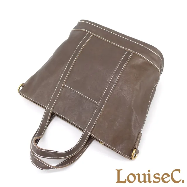 【LouiseC.】雙11 Tree House 個性水晶植鞣革牛皮 托特TOTE 手提斜背真皮包 2色 真皮包包 YS27013
