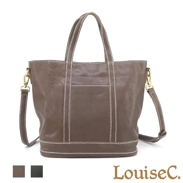 【LouiseC.】雙11 Tree House 個性水晶植鞣革牛皮 托特TOTE 手提斜背真皮包 2色 真皮包包 YS27013