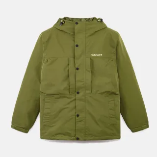 【Timberland 官方旗艦】男款綠色防潑水外套(A41GBV46)