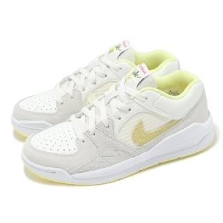 【NIKE 耐吉】休閒鞋 Jordan Stadium 90 GS 大童 女鞋 米白 黃 喬丹 復古(DX4399-181)
