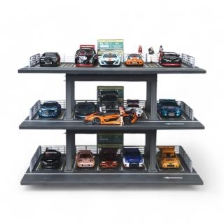 1:64 三層小車停車塔 模型車停車場(模型車收納)