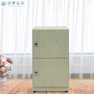 【Build dream 築夢傢俱】1.3尺 防水塑鋼傢俱 二層二開門 塑鋼置物櫃 收納櫃 深度33cm