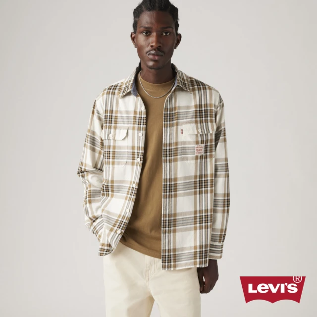 LEVIS Workwear工裝系列 男款 經典工裝式格紋襯衫 人氣新品 A5772-0017