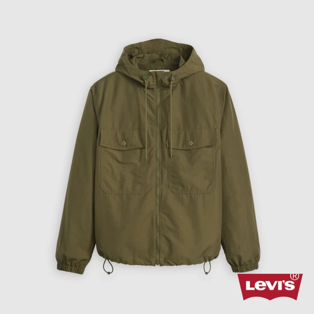 LEVIS 男款 連帽抽繩式拉鍊外套 / 夾克 人氣新品 001HX-0000