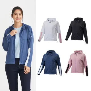【MIZUNO 美津濃】防曬連帽運動外套 抗UV 女款針織外套 32TCC232XX（任選一件）(外套)