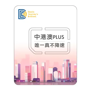 【DJB SIM】中港澳PLUS網卡 5天吃到飽不降速(吃到飽 免翻牆)