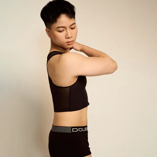 【DOUBLE】DOUBLE束胸 COOLMESH 拉鍊半身(S~XL)