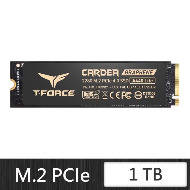 【Team 十銓】T-FORCE A440 Lite 1TB Gen4 TLC M.2 PCIe ssd固態硬碟 含散熱片 5年保(最高7400MB/s)