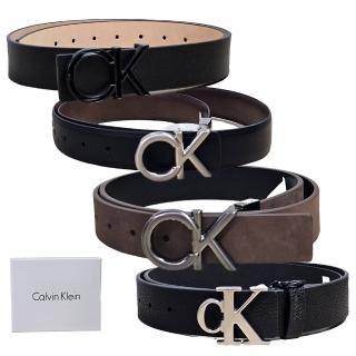 【Calvin Klein 凱文克萊】Calvin Klein 新款 CK經典Logo皮帶 多款選擇(贈原廠紙盒紙袋送禮)