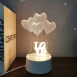 【A-ONE 匯旺】3D雕刻壓克力夜燈 地球 小夜燈 LED底座 臥室燈 生日禮物 聖誕節